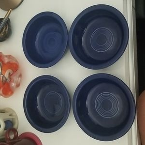 Vintage Fiesta 5 1/2" Fruit Bowlin Original Cobalt Glaze